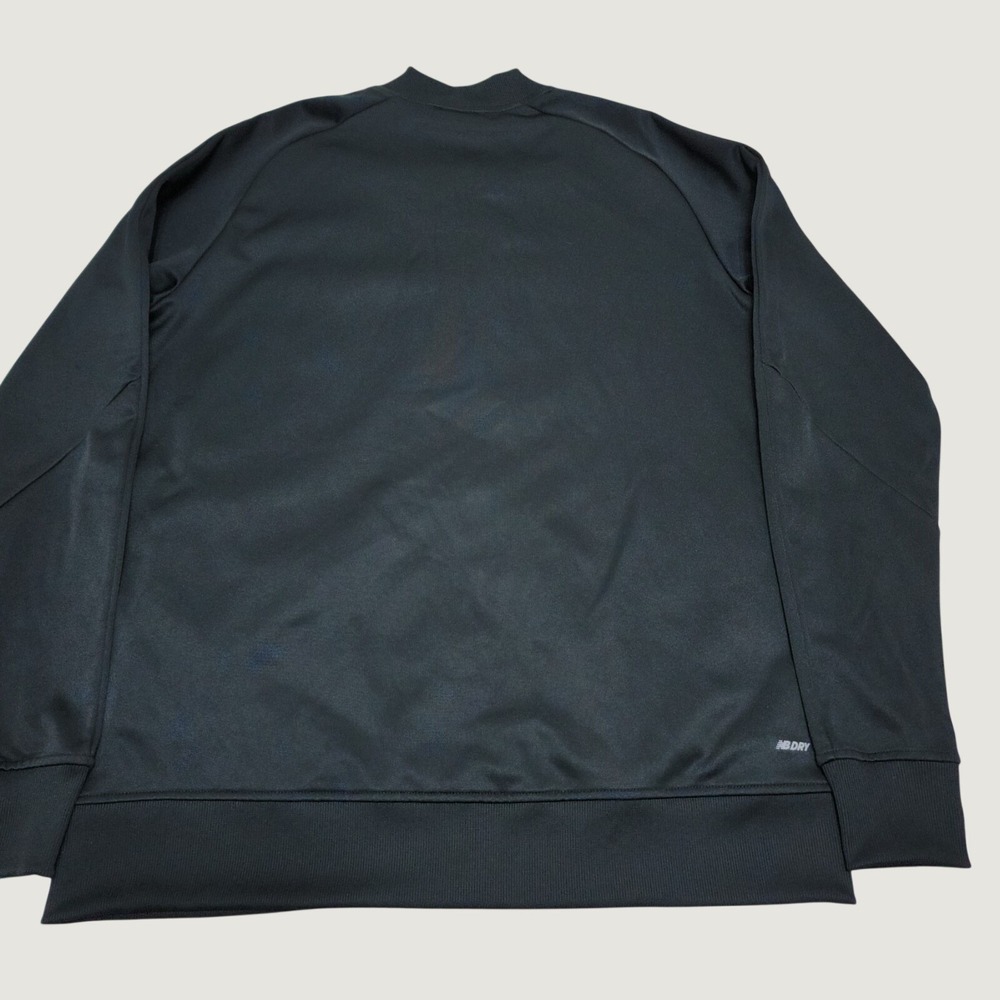 New Balance Track Jacket Mens 2XL XXL Black NB DRY Full Zip Polyester Athletic - Picture 2 of 7